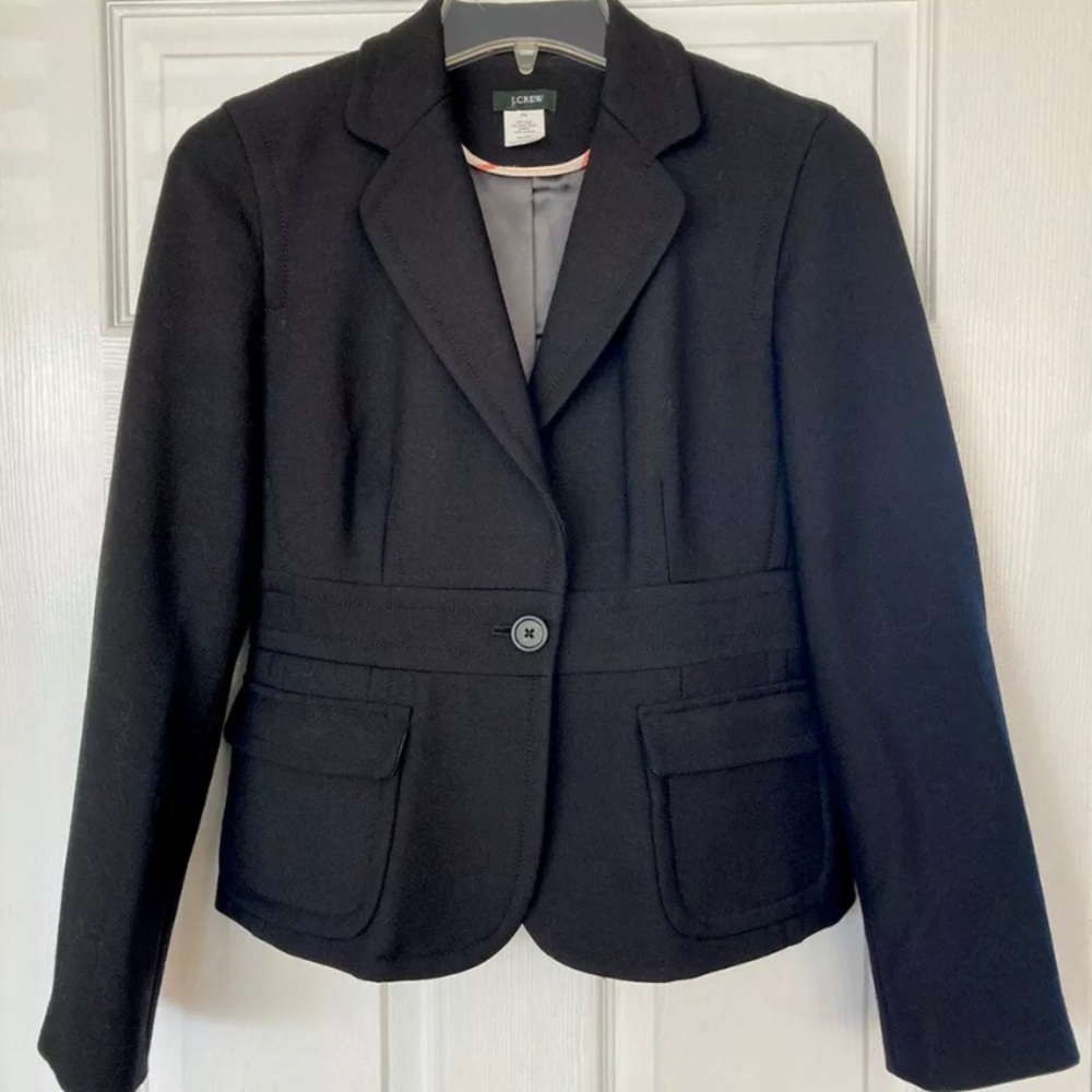 J Crew black Regent blazer Size 6P